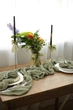 Марлевая дорожка для сервировки стола VTILENE, Sage green, 60 см, 1 м - изображение 5