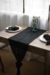 Раннер дорожка на стол из марли VTILENE, Black, 60 см, 1 м - изображение 1