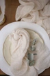 Марлевая салфетка для сервировки стола VTILENE, Ivory, 45х45 см - изображение 1