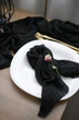 Марлевая столовая салфетка для сервирования VTILENE, Black, 45х45 см - изображение 5