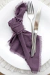 Салфетка из натуральной ткани для сервировки VTILENE , Deep purple, 35х35 см - изображение 1