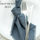 Хлопковая столовая салфетка VTILENE , Dark dusty blue, 35х35 см - изображение 5