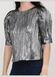 Блуза жіноча Сірий блискуча H&M XL(0962578 ) - изображение 1