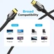 Кабель відео Vention HDMI 2.0 4K-60Hz 3D 0.75 м Black (VAA-B05-B075) - зображення 3