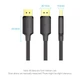 Кабель Vention DisplayPort Male to Male 4K HD 4K 60Hz Cable 1M Black (HAKBF) - зображення 14