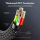 Кабель Vention USB 2.0 C Male to C Male 5A 100W PD 3.1 E-Marker Cable 1.2m Black Zinc Alloy Shell (CTXBAV) - изображение 6