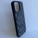 Чохол Coach Leather Magsafe для Apple iPhone 12 Pro Max , Gray - зображення 2