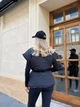 Жилетка жіноча на блискавці з поясом жилет без капюшона плащівка утеплена 250 силіконом 46-48 чорна - зображення 5
