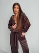 Женский костюм тройка шоколадный 42-44 с1525.1267 - изображение 3
