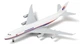 Колекційна лита металева модель пасажирського літака 1:300 Boeing 747 Malaysia Airlines 21 см - зображення 6