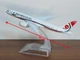 Колекційна металева лита модель пасажирського літака 1:400 Boeing 787 Dreamliner Biman Bangladesh Airlines 16 см - зображення 7