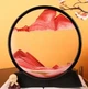 Настольная песочная 3D картина, рамка с песком на подставке Красный 9514 - изображение 4