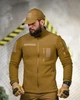 Тактический костюм 5в1 Stabitex Койот комплект Softshell флисовка брюки перчатки ремень бейсболка S - изображение 6