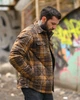 Утепленная рубашка-куртка Woodcutter в клетку мужская фланелевая с утеплителем Slimtex для осени и зимы L - изображение 4