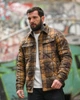 Утепленная рубашка-куртка Woodcutter в клетку мужская фланелевая с утеплителем Slimtex для осени и зимы L - изображение 9