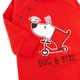 Детский ромпер Dexter`s с открытыми ножками dog and bird 92 см красный - изображение 3