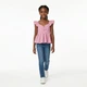 Розовый кроп-топ с рюшами для девушки 134 см (8-9Y) Primark - изображение 1