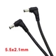 Кутовий кабель живлення 5.5х2.1 мм (M/M) Alitek DC power 10A 18AWG, 47 см (48937) - зображення 2