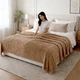 Плед двоспальний KOLOCO "Шарпей Comfort 3D" 180 х 200 см (43231) Коричневий - зображення 3