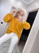 Свитер женский вязаный горчичный 48-58 с1524.5047 - изображение 3