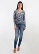 Блуза жіноча Flower S Сірий (OK-RL1101-Gray) - изображение 4