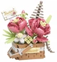 Конструктор No Brand Pink Tenderness Flower Basket 395 деталей Різнокольоровий (2104619291) - изображение 1