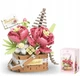 Конструктор No Brand Pink Tenderness Flower Basket 395 деталей Різнокольоровий (2104619291) - изображение 4