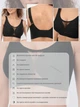 Бюстгальтер бесшовный XL (80F, 85C, 85D, 85E) Free Bra с сеточкой Анатомический эластичный лиф широкие бретели без косточек Черный 582774319 - изображение 2