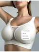 Бюстгальтер бесшовный XL (80F, 85C, 85D, 85E) Free Bra с сеточкой Анатомический эластичный лиф широкие бретели без косточек Бежевый 582774301 - изображение 12