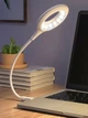 Гнучка USB LED лампа кільцева Portable Ring Light для ноутбука, читання, роботи від Power Bank. Світильник для клавіатури, нічник - изображение 1