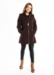 Пальто жіноче VOLANGE 42 Коричневий (DS-0923-Dark-brown) - изображение 2