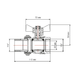 Кран-американка кульовий TAMIGI Ø1 1/4″ red PN30 –10°C/+120°C Idrosanitaria Bonomi (76500010R) - зображення 2