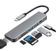 USB 3.0 хаб + кардридер + конвертер HDMI 4K SmartGo 6 в 1 - изображение 1