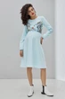 Изысканное платье для беременных и кормящих Magnolia Юла Мама M Голубой DR-30.092 - изображение 1