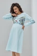 Изысканное платье для беременных и кормящих Magnolia Юла Мама M Голубой DR-30.092 - изображение 2