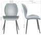 Стілець AMF Lily 56x48x86 см Чорний (555425) - изображение 4