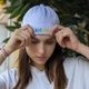 Docker cap Кепка докера в комплекті з 3-ма змінними липучками, кепка без козирка, біла бейсболка, унісекс L/57-58 - зображення 1