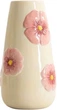 Ваза Homla Rossele керамічна з рожевими квітами бежевва 14x14x27 см (5906496765537) - зображення 1