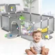 Детский манеж с сетчатыми стенками KP-82 180х120х62см - изображение 2