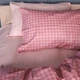Простынь MirSon King Size 220x240 см 22-1440 Pink Houndstooth (2200012406007) - изображение 3
