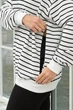 Свитшот в полоску для беременных и кормящих Rimini 2XL-3XL (50-52) Lullababe Белый с черным - изображение 7