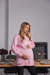 Свитшот для будущих мам с секретом кормления Santa Fe L-XL (46-48) Lullababe Розовый - изображение 9