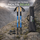 Набор палок для треккинговой ходьбы Moltis Relax 140 Antishock Blue Original + чехол + 4 типа наконечников, телескопические палки с регулировкой длины для скандинавской ходьбы - изображение 1