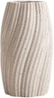 Wazon Homla Nario ceramiczny zakręcony w drobne kropeczki ecru 14x14x24,5 cm (5906496765469) - obraz 1