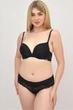 Комплект белья бюстгальтер push-up и бразилианы 9398 Balaloum черный 75C/M - изображение 1