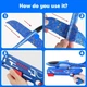 Набор из 3 игрушечных самолётов с пусковой установкой Ousinby Airplane Launcher Toy - изображение 5