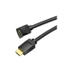 Кабель мультимедійний HDMI M to HDMI M 1.5m 4K60Hz 90° corner black Vention (AAQBG) - зображення 2