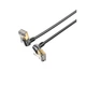 Патч-корд 1м STP cat 8 RJ-45 90° corner black Vention (IKLBF) - изображение 1