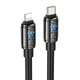 Дата кабель Hoco U143 Joy Type-C to Lightning 27W (1.2m) Black - зображення 1