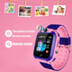 Дитячий смарт годинник XO H100, 2G, IP67, Wi-Fi, BT, GPS, LBS, 2MP, 400mAh, Чорний - зображення 8